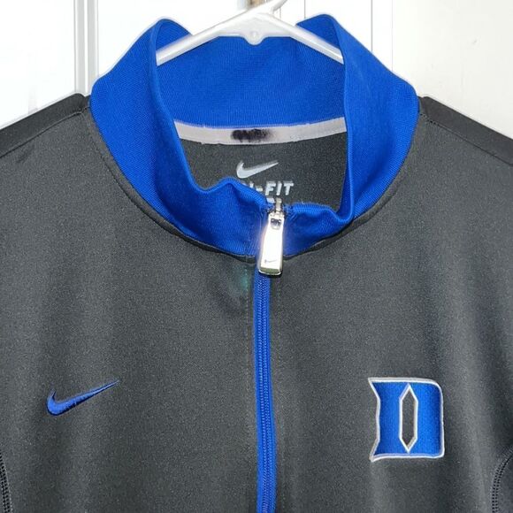 Nike Duke University Blue Devils Basketball Warm Up Shooter Track Zipper Jacket - Picture 1 of 8